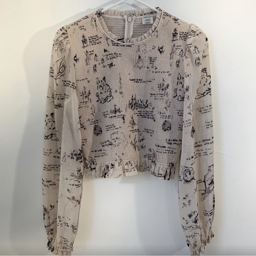 Aritzia Wilfred tempest blouse
